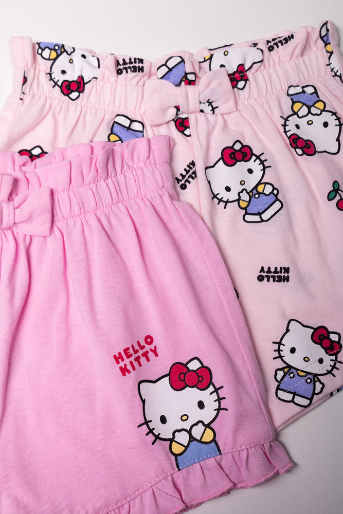 Hello Kitty 2 Pack Shorts Pink