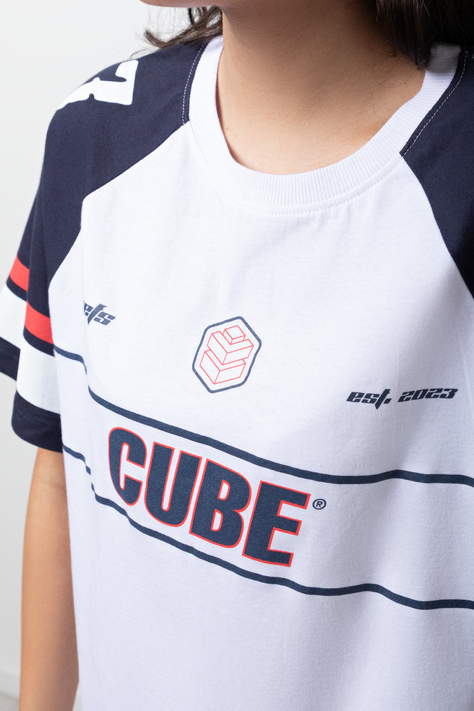 Oversized Graphic T-Shirt Navy & White (3)