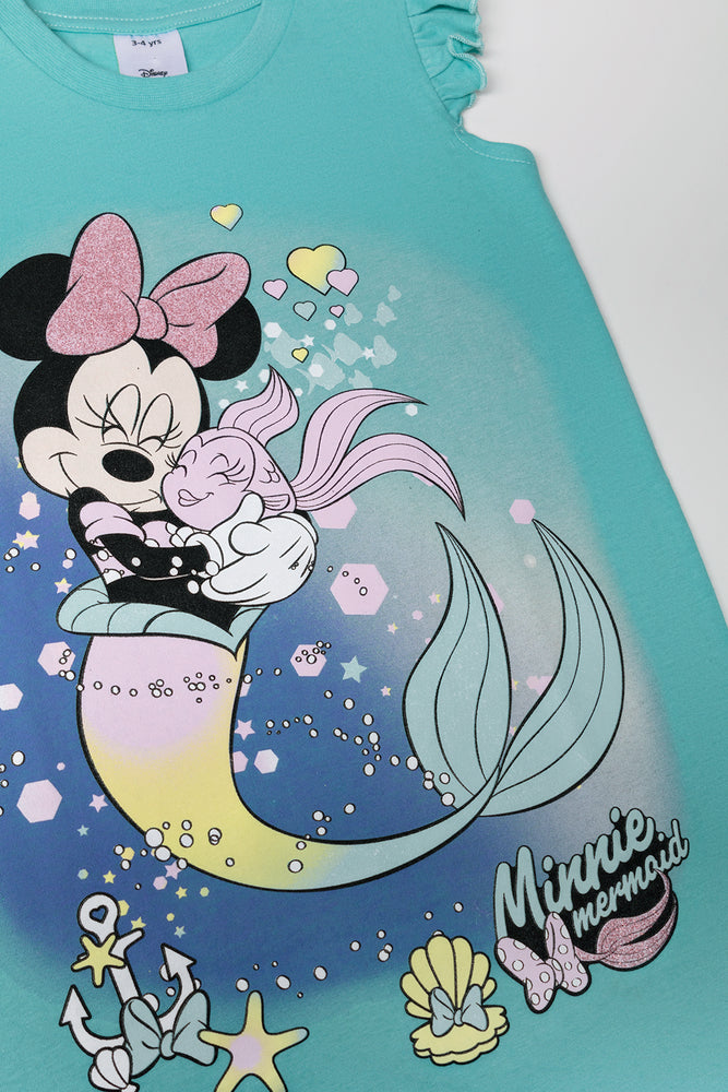 Minnie Mouse Sleepshirt With Mask Blue