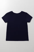 Frozen Short Sleeve T-Shirt Navy (2)