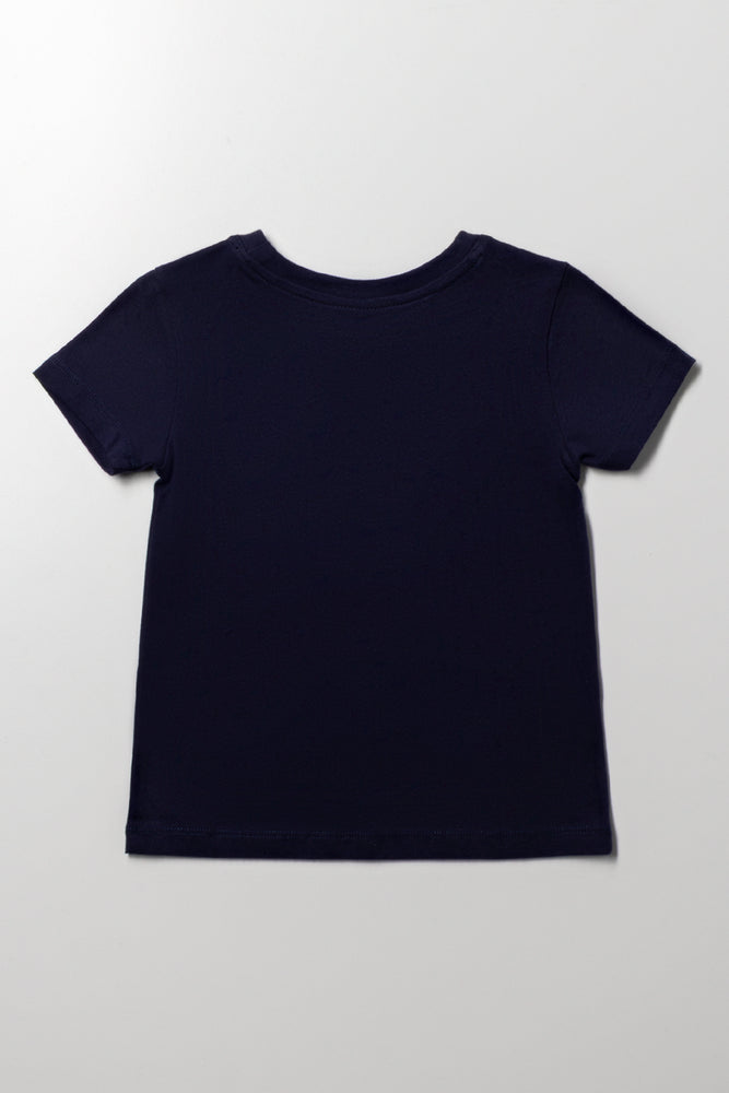 Frozen Short Sleeve T-Shirt Navy (2)