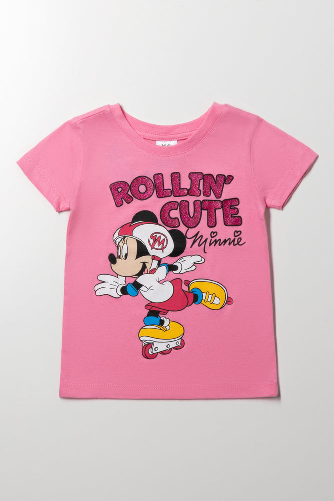 Minnie Mouse Short Sleeve T-Shirt Pink