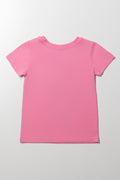 Minnie Mouse Short Sleeve T-Shirt Pink (2)