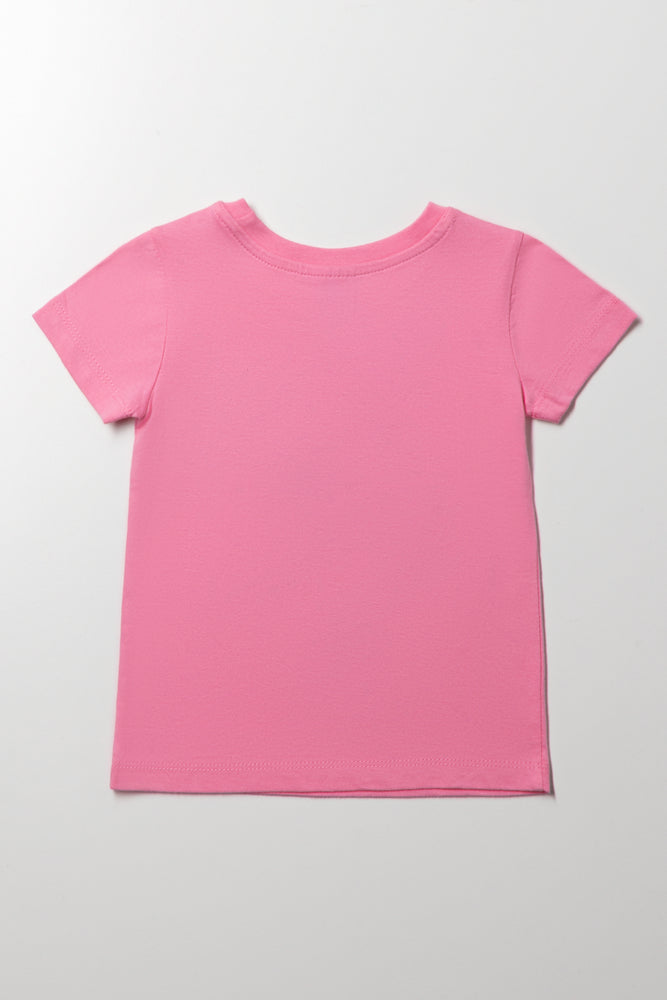 Minnie Mouse Short Sleeve T-Shirt Pink (2)