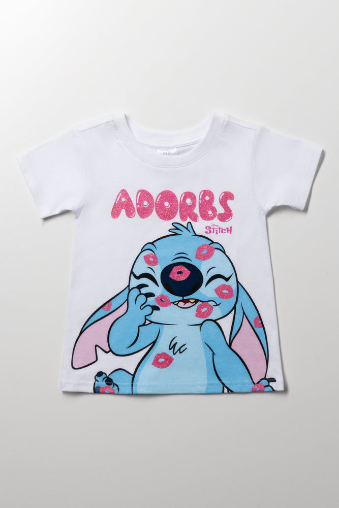 Lilo And Stitch Short Sleeve T-Shirt White