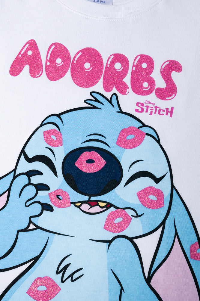 Lilo And Stitch Short Sleeve T-Shirt White (1)