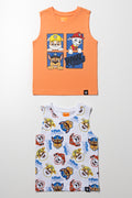 Paw Patrol Sleeveless Vests Orange And White