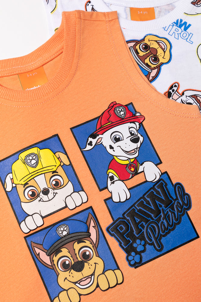 Paw Patrol Sleeveless Vests Orange And White