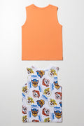 Paw Patrol Sleeveless Vests Orange And White (2)