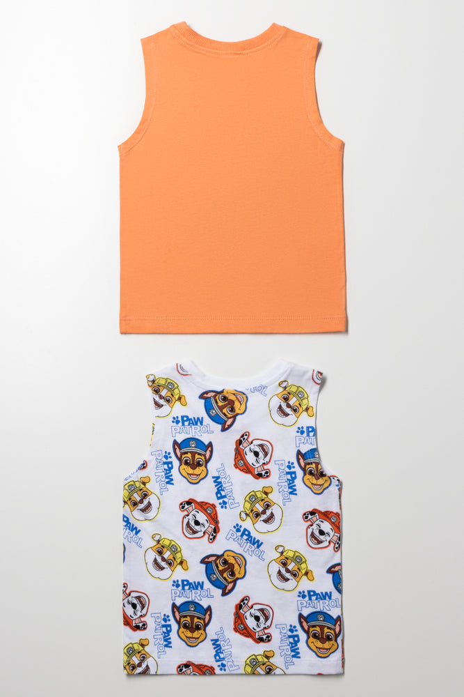 Paw Patrol Sleeveless Vests Orange And White (2)