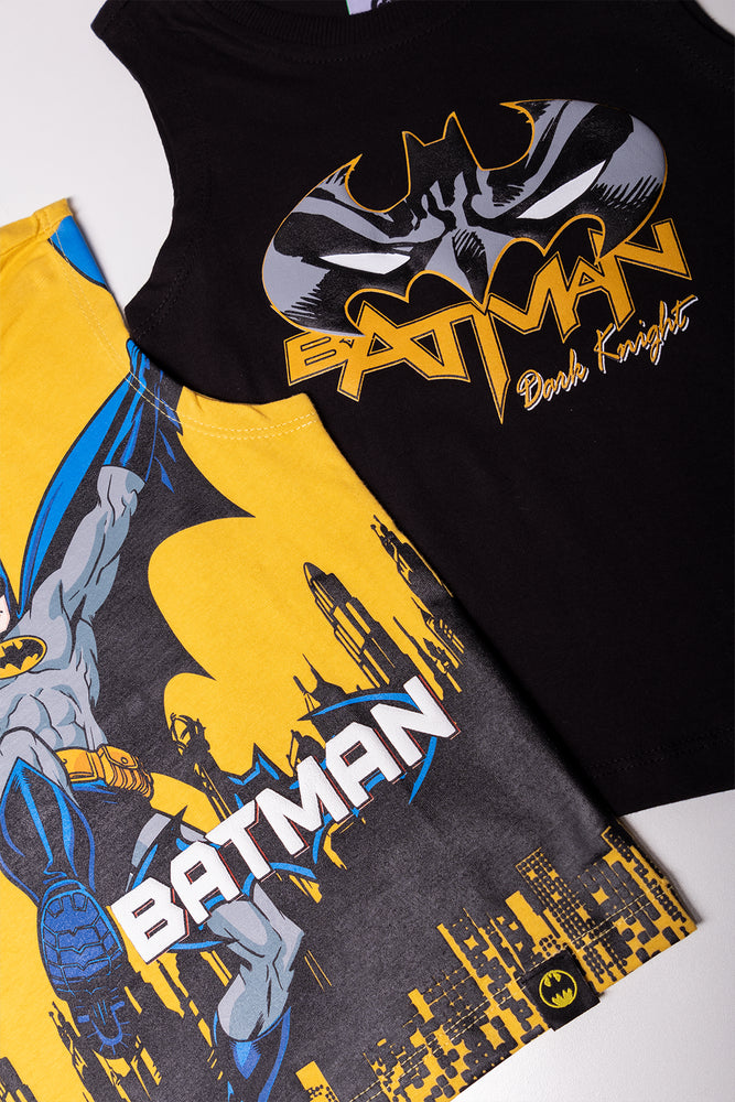 2 Pack Sleeveless Vest Yellow And Black