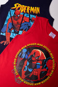Spider-Man 2 Pack Sleeveless Vests Red And Navy (1)