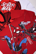Spider-Man 2 Pack Short Sleeve T-Shirts Red And White (1)