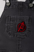 Avengers Short Denim Dungaree Dark Grey (1)