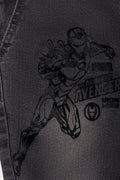 Avengers Short Denim Dungaree Dark Grey (2)