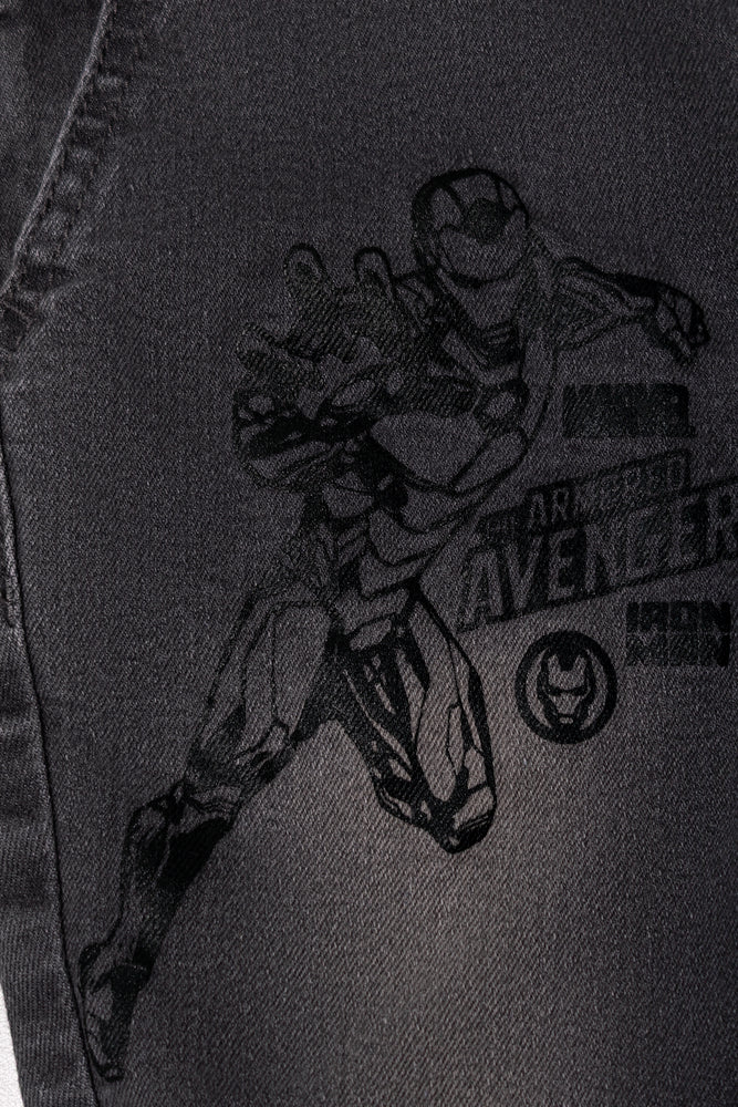 Avengers Short Denim Dungaree Dark Grey (2)
