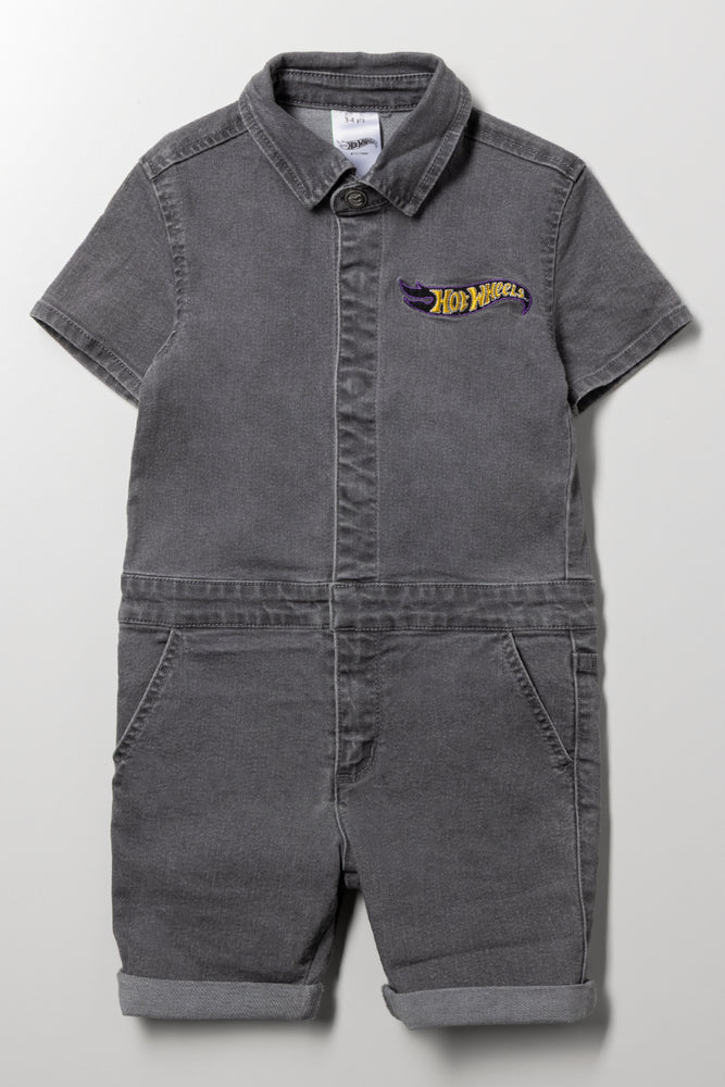 Hot Wheels Denim Boilersuit Grey