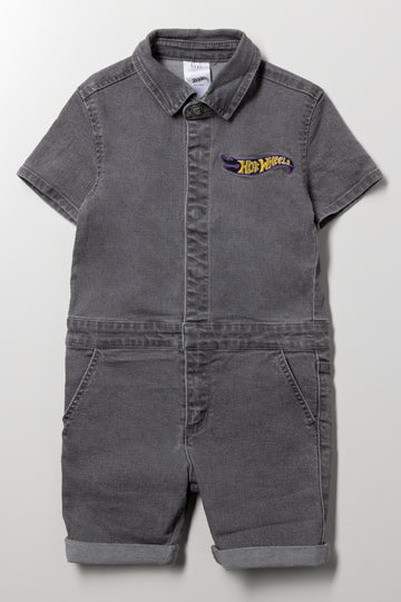 Hot Wheels Denim Boilersuit Grey