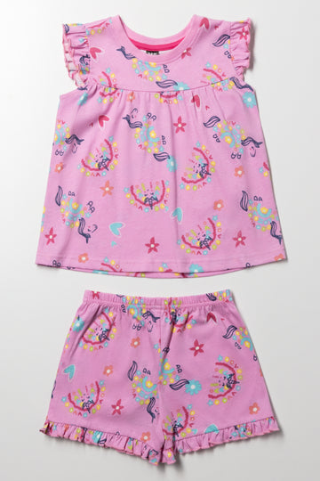 Shorts Pyjama Set Pink