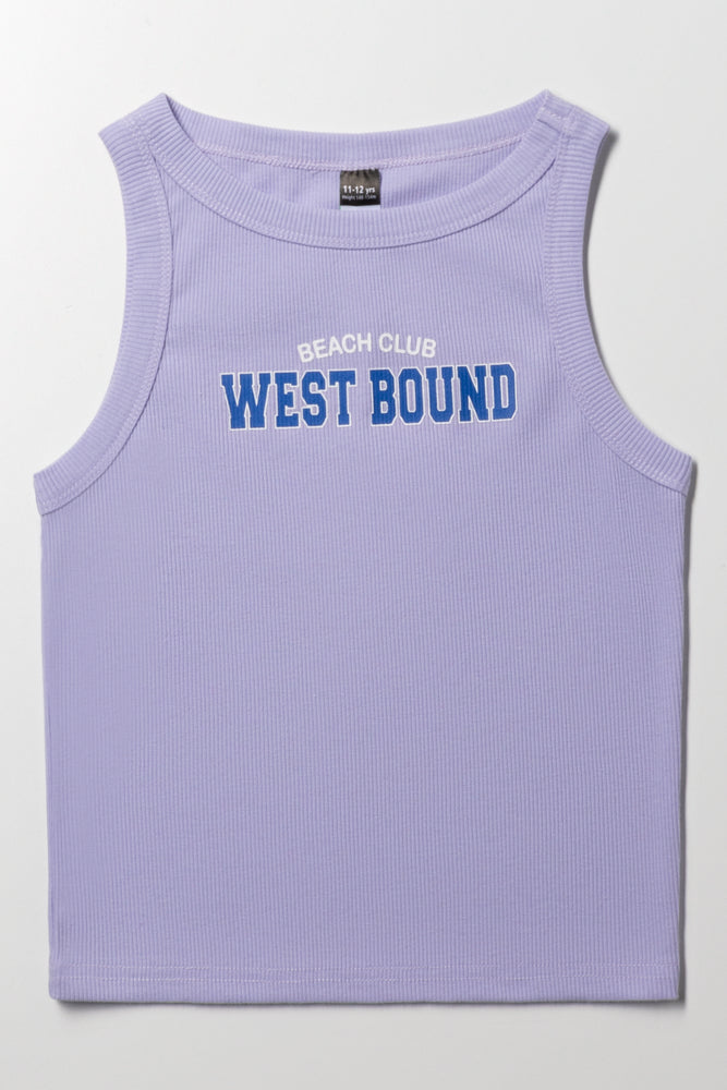 Rib Vest Purple