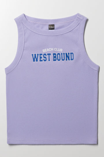 Rib Vest Purple