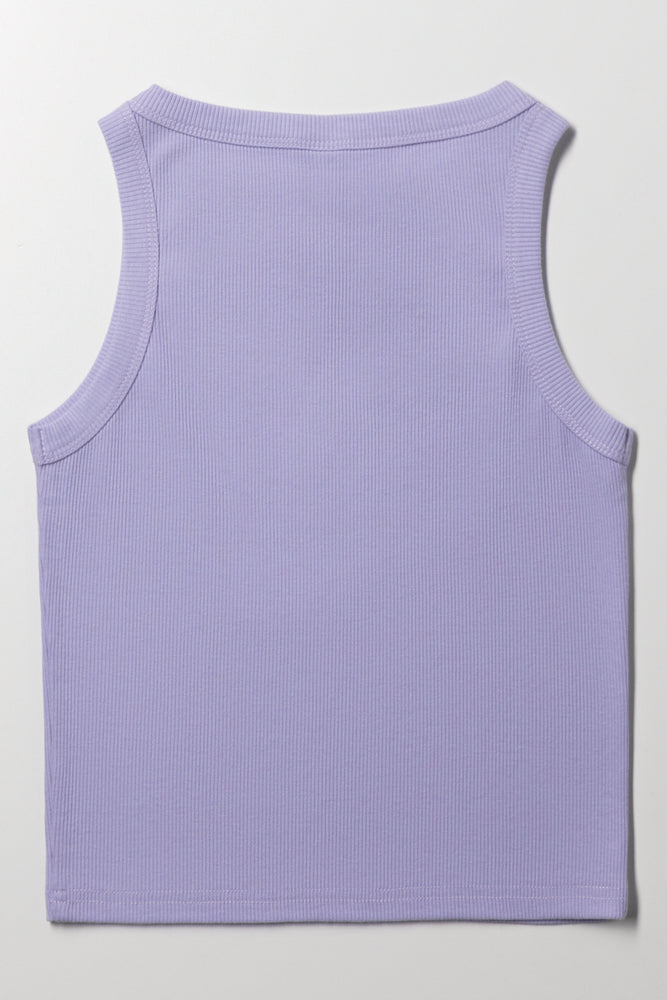Rib Vest Purple (2)