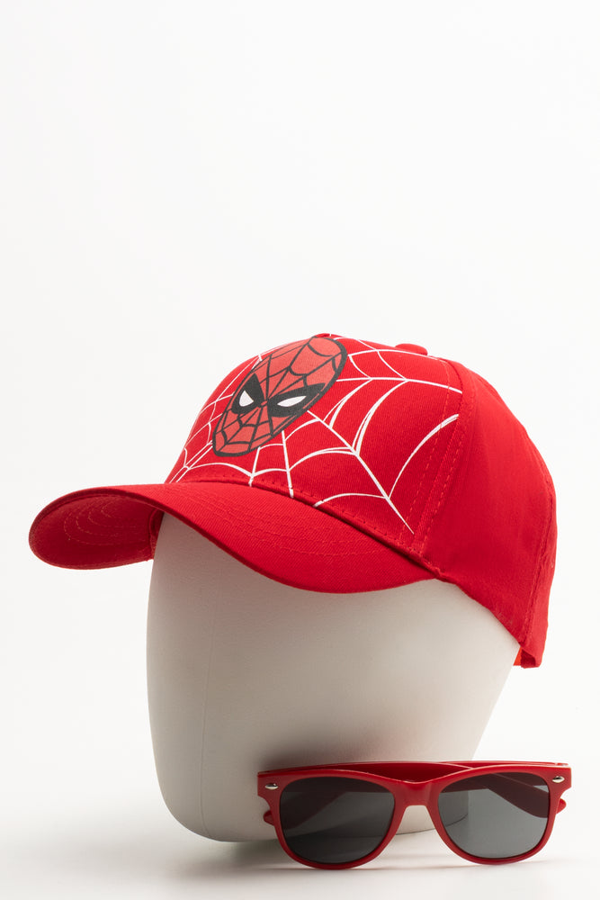 Spider-Man Cap And Sunglasses Set Red