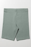 Rib Cycle Shorts Green