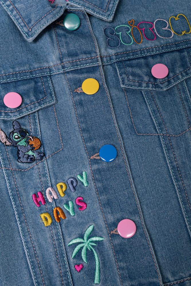 Lilo And Stitch Denim Jacket Blue