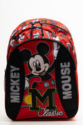 Mickey Mouse Double Zip Backpack Red