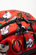 Mickey Mouse Double Zip Backpack Red (5)