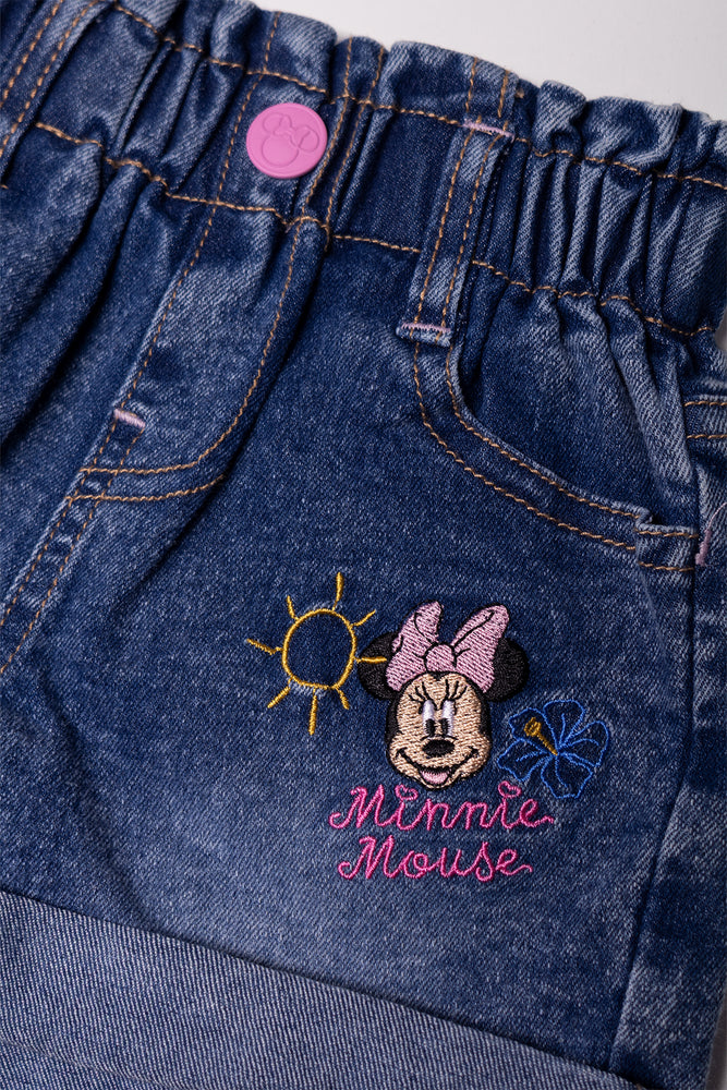 Minnie Mouse Denim Shorts Blue