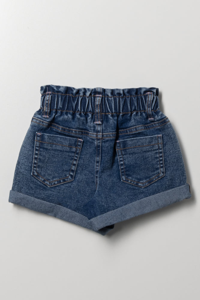 Minnie Mouse Denim Shorts Blue (2)