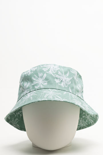 Palm Tree Bucket Hat Green