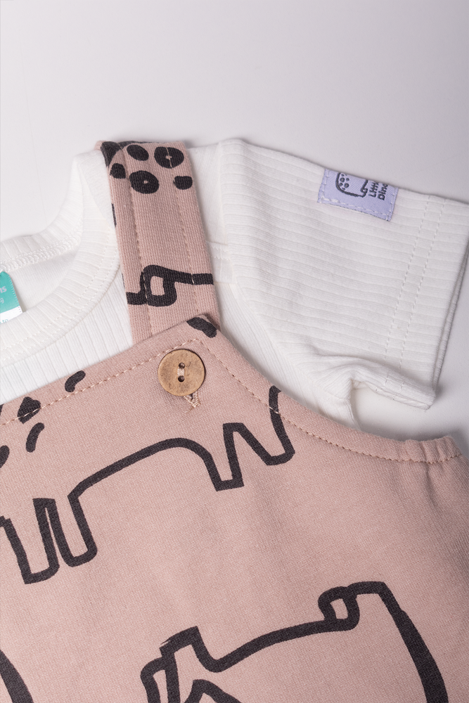 Dino Dungaree Natural (1)