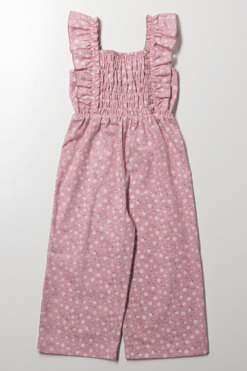 Floral Ditsy Jumpsuit Pink