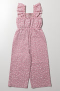 Floral Ditsy Jumpsuit Pink (2)