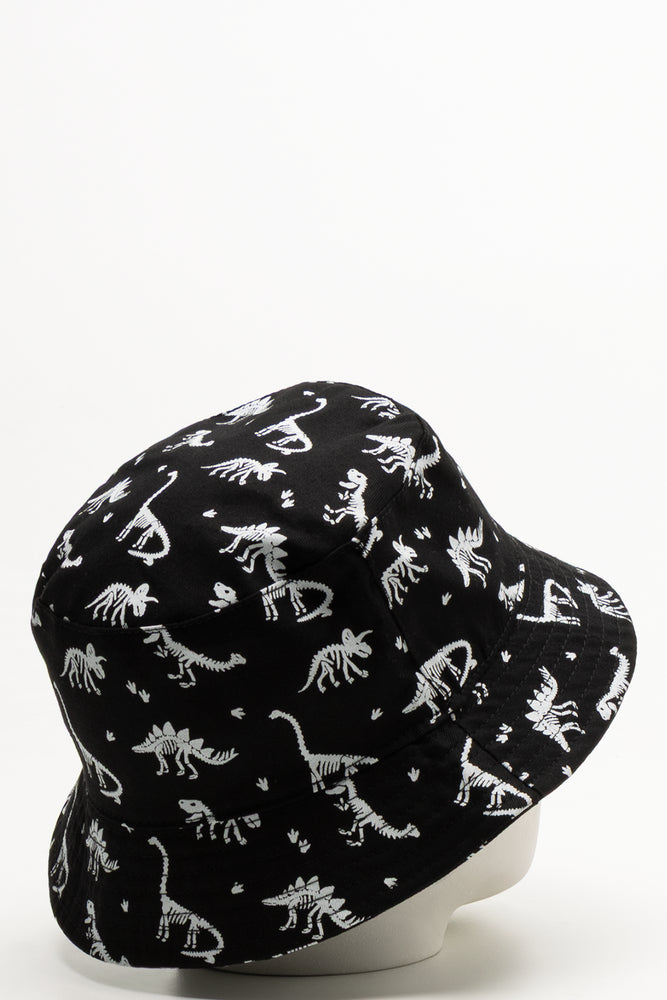 Dinosaur Bucket Hat Black
