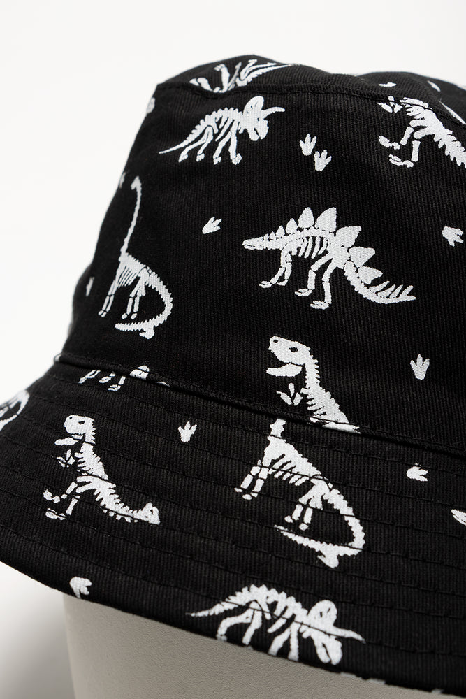 Dinosaur Bucket Hat Black (2)