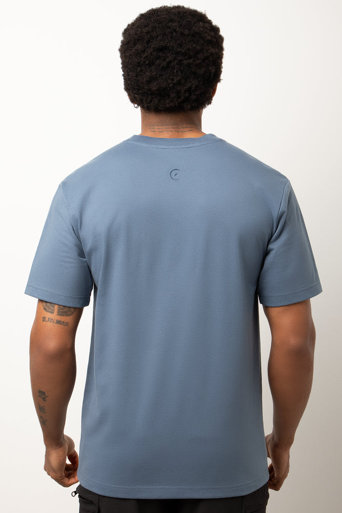 Relaxed Short Sleeve T-Shirt Blue (2)