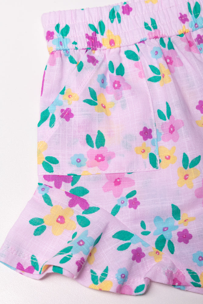 Frill Shorts Light Pink