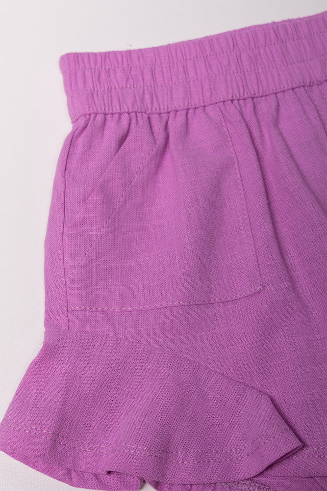 Frill Shorts Lilac