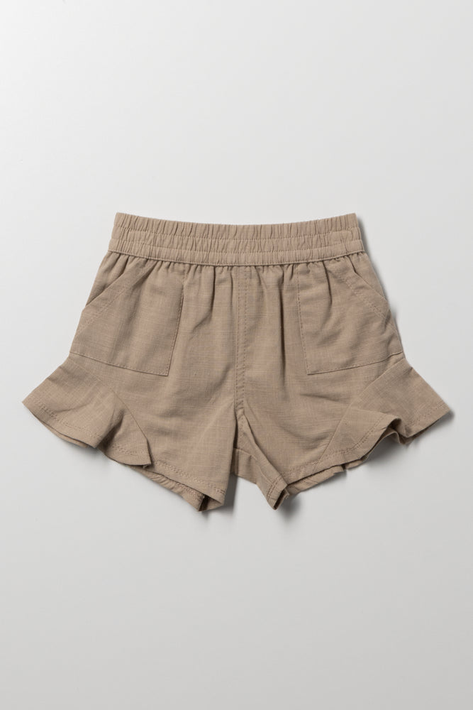 Frill Shorts Natural