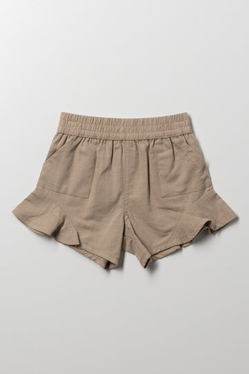 Frill Shorts Natural