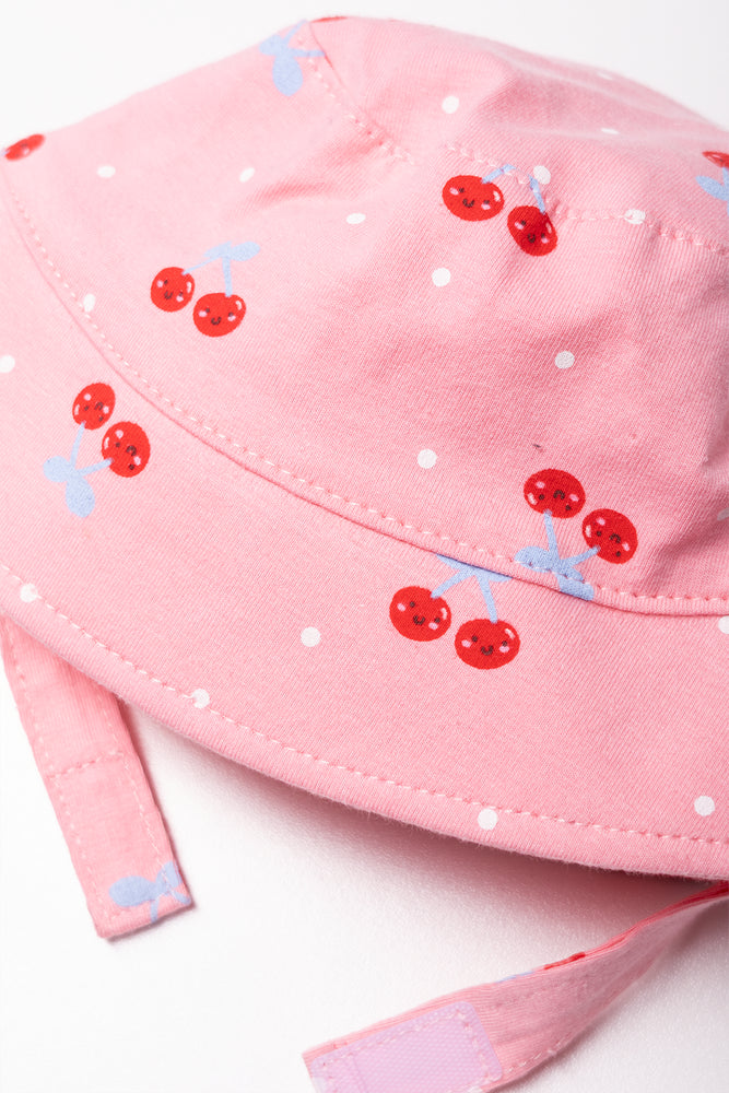 Cherry Bucket Hat Pink