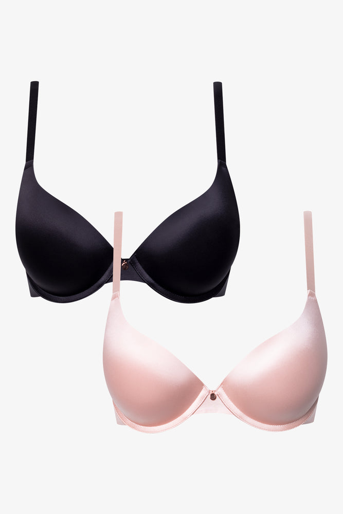 Sheen Push Up Bra Pink