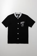 Baseball Short Sleeve Shirt Black