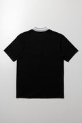 Baseball Short Sleeve Shirt Black (2)
