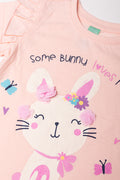 Rib Cycle Shorts Set Peach And Pink (1)