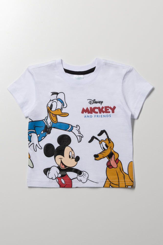 Mickey Mouse Short Sleeve T-Shirt White